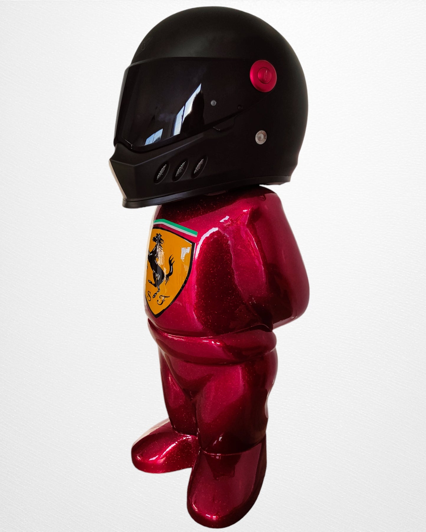 Support de casque de voiture de type Pilote "Ferrari Metal Flake®"