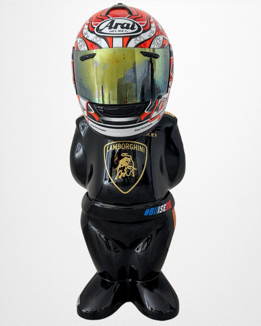 Support de casque de voiture de type Pilote "Lamborghini BOISERIE®"