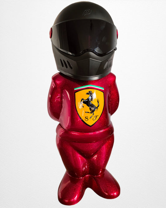 Support de casque de voiture de type Pilote "Ferrari Metal Flake®"