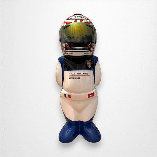 Support de casque de voiture de type Pilote "Porsche® Bleu Gentiane Métallisé"